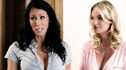 Reagan Foxx & Rachael Cavalli: Blonde MILF Joins Hairy Lesbian Threesome – photo 2 of 15