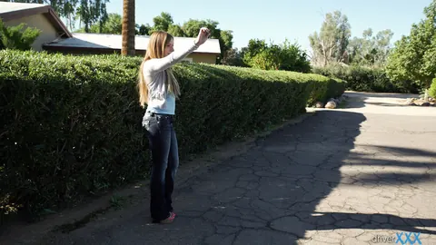 Tiff Bannister: Busty Blonde in Jeans Takes Anal Doggy Style Outdoors – photo 3 of 16