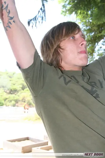 Athletic Guy Strips Nude and Shows His Cock Outdoors