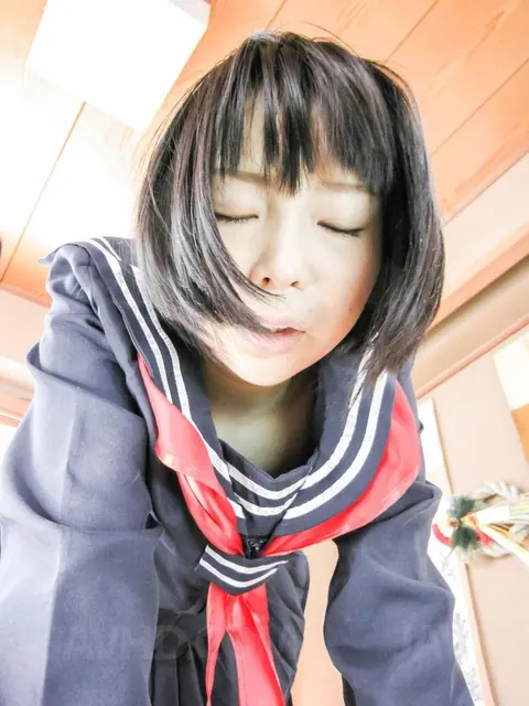 Yuri Sakurai: Japanese Brunette in Uniform Sucks and Fucks – photo 3 of 16