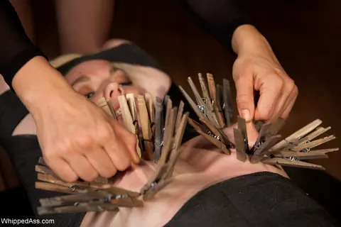 Alice Frost: Two Thick Hairy Brunettes in Pantyhose Share Bondage and Anal Play – photo 3 of 20