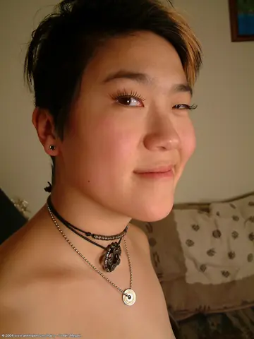 Thick Asian Babe in Stockings Toys Her Hairy Pussy and Spreads Wide