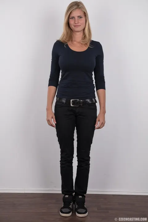 Czech Blonde Sheds Her Jeans to Flaunt Her Big Tits – photo 2 of 20