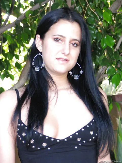 Trista Tanner: Latina Brunette with a Tattoo Undresses and Fingers Her Pussy Deep – photo 2 of 16