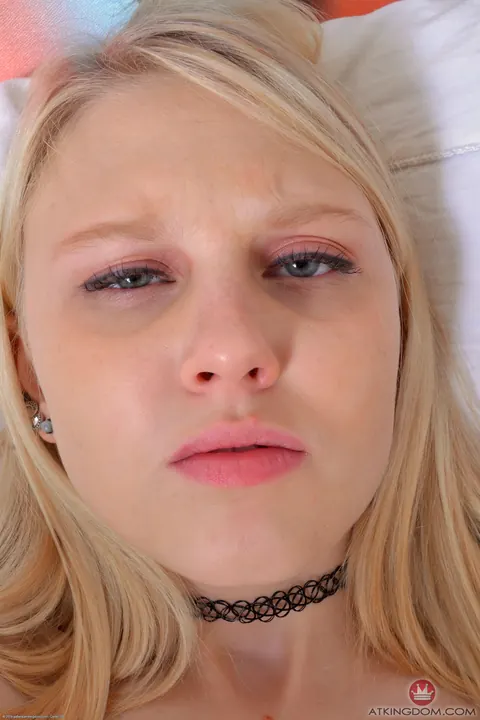 Lily Rader: Petite Blonde Strips Nude and Spreads Her Hairy Pussy Wide – photo 14 of 20