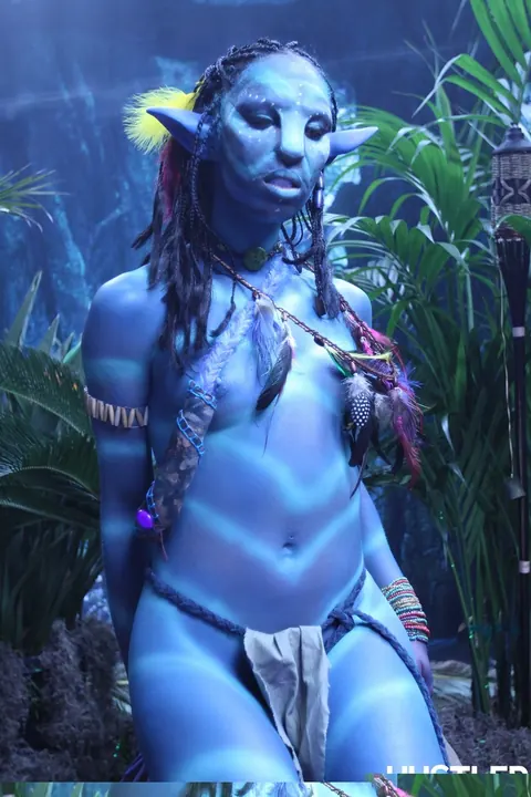Misty Stone: Ebony Cosplay Model in a Bikini and Costume Strips to Show Her Natural Tits – photo 11 of 18