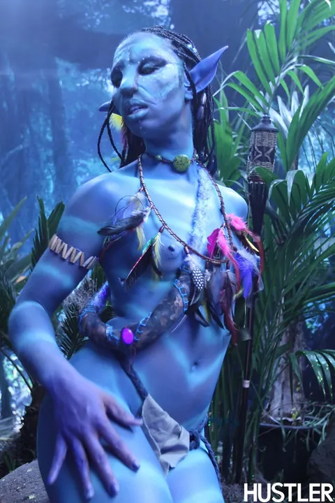 Misty Stone: Ebony Cosplay Model in a Bikini and Costume Strips to Show Her Natural Tits – photo 6 of 18