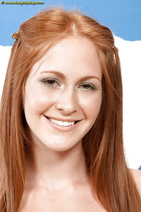 Amber Swift: Redhead with Small Natural Tits Strips Out of Her Skirt and Spreads – photo 16 of 16