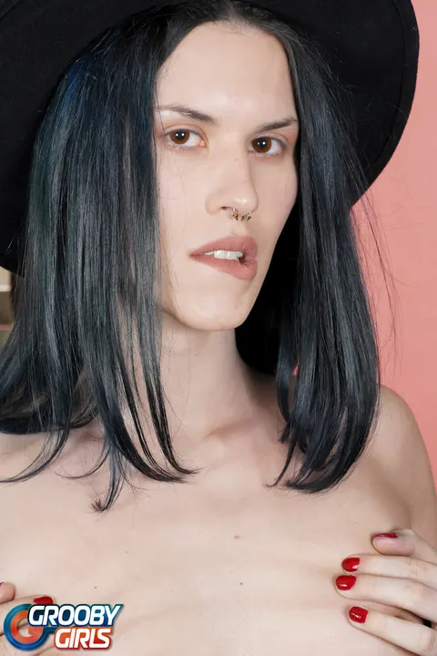 Slim Trans Woman with Small Tits Undresses and Poses Nude – photo 4 of 16