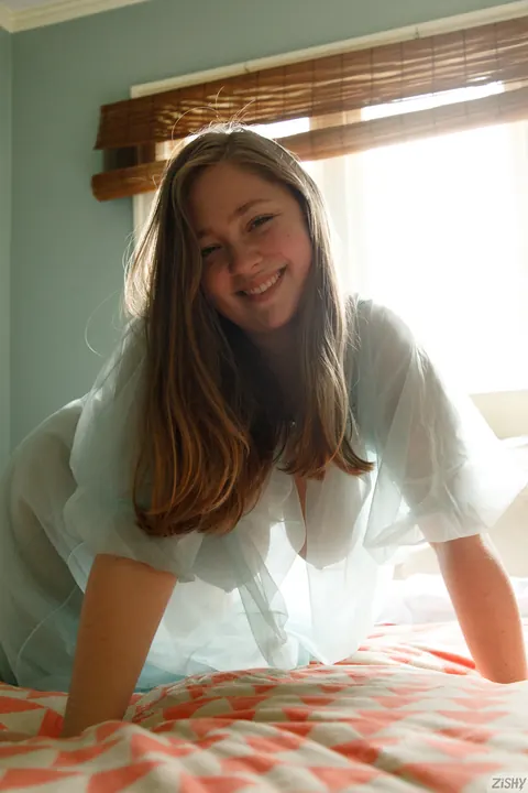 Rose Fessenden: BBW Brunette Shows Off Her Huge Natural Tits in a Sheer Dress – photo 5 of 12