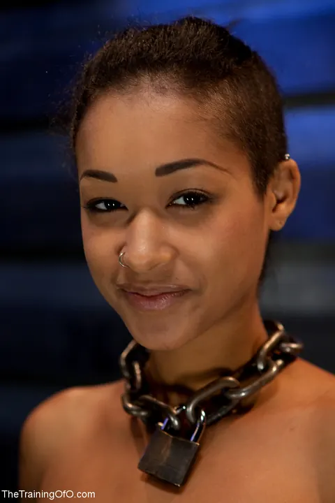 Skin Diamond: Ebony Brunette in Bondage Spreads Her Pussy – photo 2 of 21
