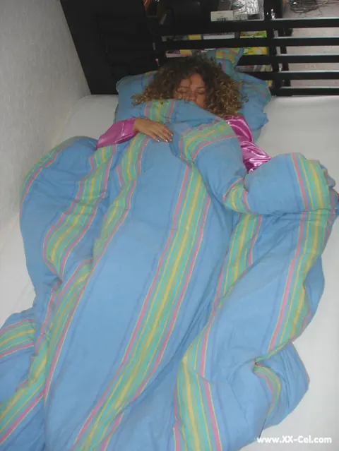 Angel Crisa: Curvy European MILF Wakes Up and Spreads Her Legs While Clothed – photo 1 of 20