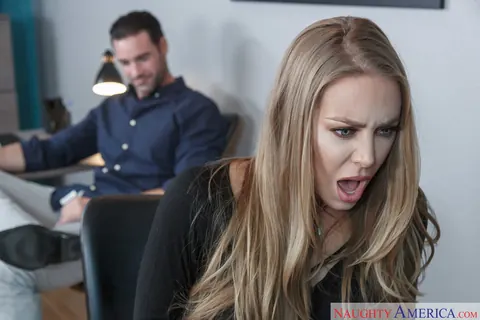 Nicole Aniston: Blonde Secretary with Big Tits Keeps Heels On for Office Fuck – photo 4 of 21