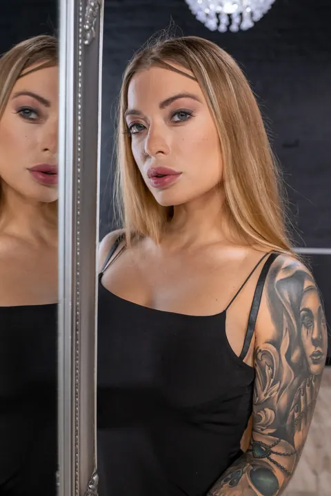 Misha Maver: European Blonde in a Skirt Rides BBC for Interracial Anal – photo 3 of 19