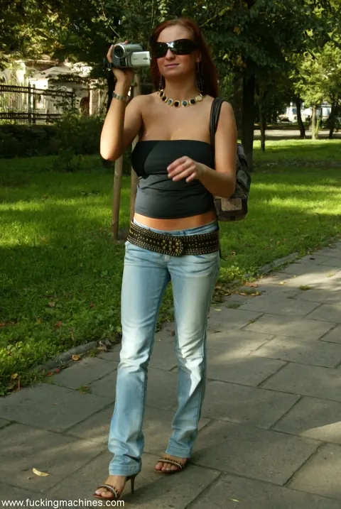 Polish Woman in Glasses Squirts While Bound Outdoors – photo 6 of 18