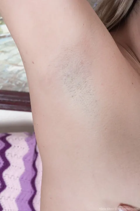 Alicia Silver: Curvy Blonde MILF Fingers Her Hairy Pussy – photo 16 of 17