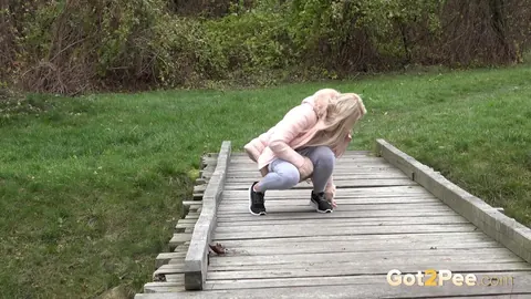Katy Sky: Tall European Blonde Spreads Her Pussy Outdoors – photo 2 of 15