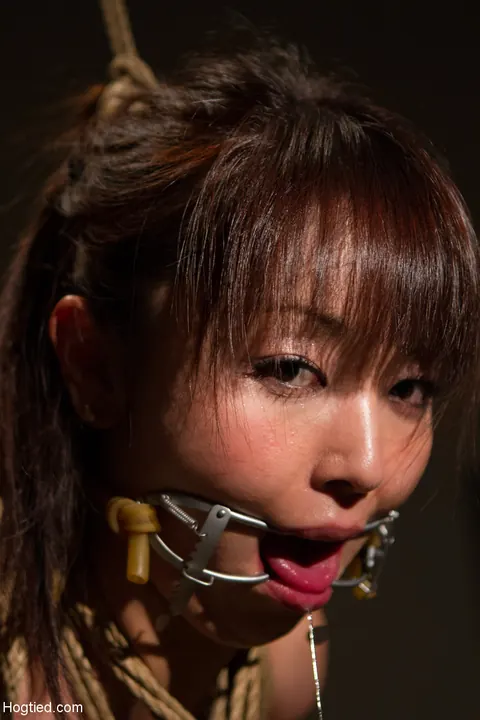 Marica Hase: Japanese Brunette in Pantyhose Bound and Toyed Anally – photo 12 of 21