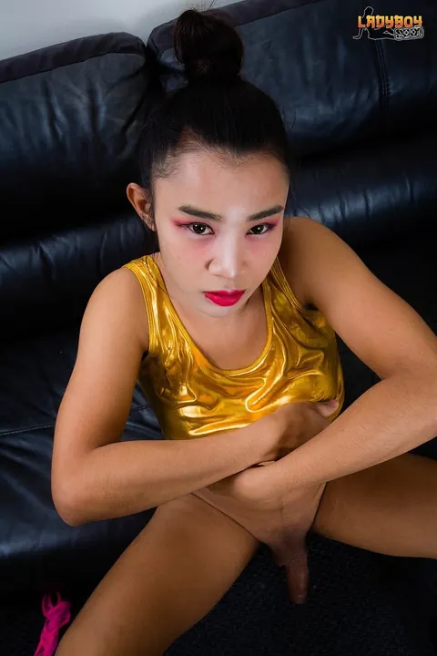 Thick Asian Trans Woman Undresses and Spreads Her Ass – photo 11 of 15