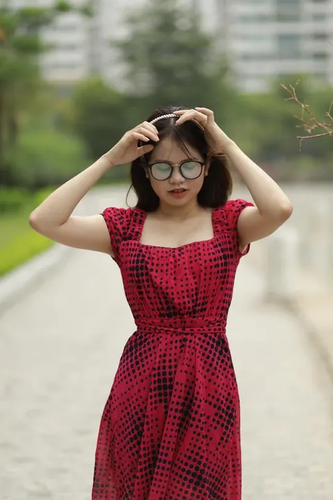 Asian Woman in Glasses Poses Nude Outdoors – photo 2 of 21