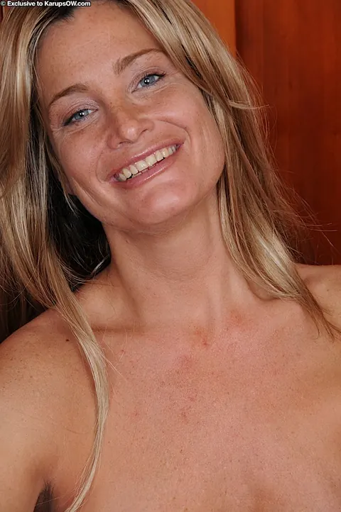 Blonde MILF Maid Undresses and Spreads Her Hairy Pussy – photo 9 of 16