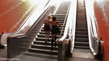 German Blonde Bound and Spreads Outdoors