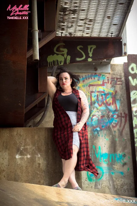 Chubby Trans Woman Strips Nude and Reveals Her Small Cock – photo 5 of 14