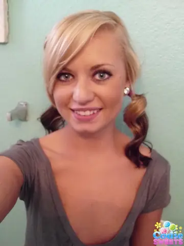 Skinny Blonde in Panties Takes a Nude Selfie in the Bathroom