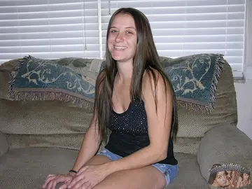 Amateur with Tattoos and Piercings Pulls Panties Aside
