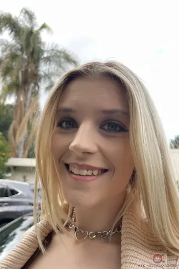 Maria Anjel – Slim Blonde Lifts Her Skirt and Spreads Her Pussy