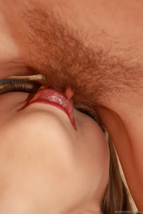 Sylvie Sinner: Skinny Brunette Licks Pussy and Uses a Dildo with Curly Friend – photo 15 of 21
