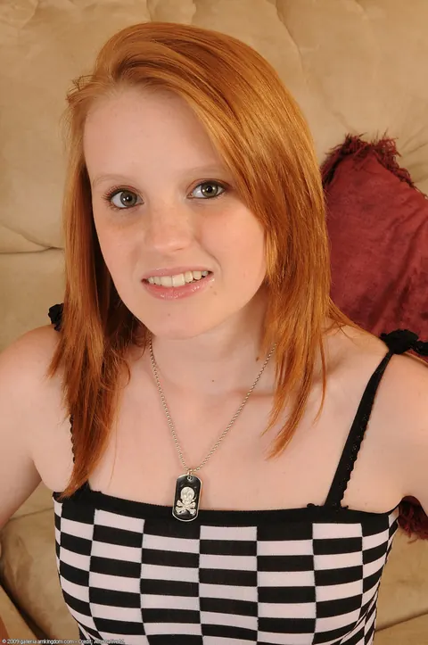 Katey Grind: Skinny Redhead Strips Nude and Shows Her Tattoo – photo 5 of 21