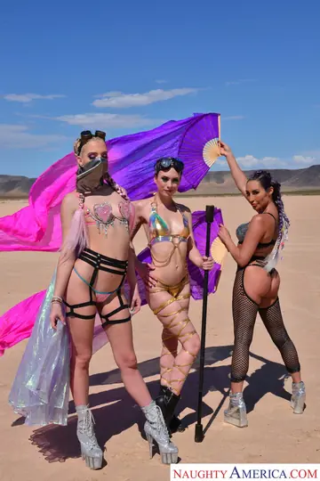 Kenna James – Brunettes in Lingerie Ride Cock and Kiss While Camping