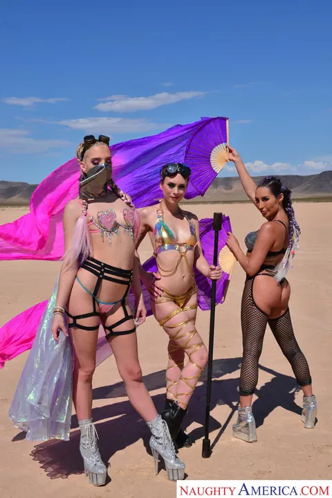 Christiana Cinn: Brunettes in Lingerie Ride Cock and Kiss While Camping – photo 1 of 21