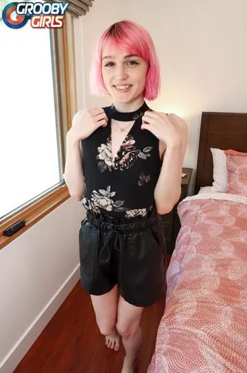 Trans Woman with Small Tits Poses Nude and Shows Her Cock