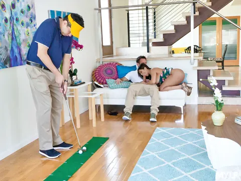 Andi James: Busty Latina and Slim German MILFs Share Group Cumshot – photo 6 of 20
