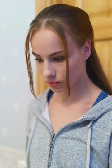 European Babe Gives a Sloppy Blowjob and Takes a Creampie