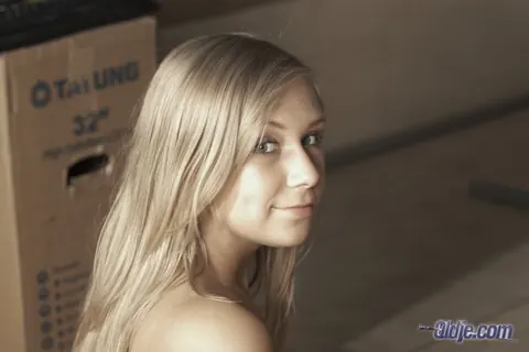 Lena Nitro: Skinny Blonde in Jeans Deepthroats and Rides Cock Outdoors – photo 14 of 16