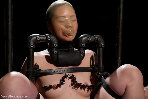 Sarah Shevon: Brunette MILF in Latex Endures Anal Bondage – photo 11 of 21