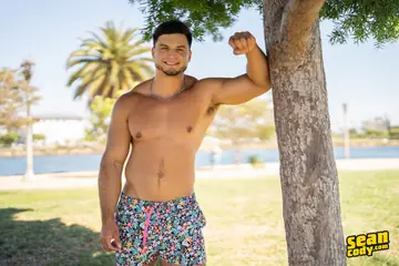 Two Men Strip Nude and Display Their Bodies