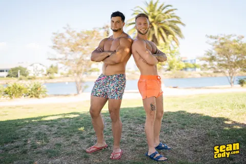 Two Men Strip Nude and Display Their Bodies – photo 4 of 17