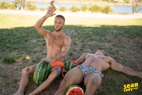 Two Men Strip Nude and Display Their Bodies – photo 8 of 17