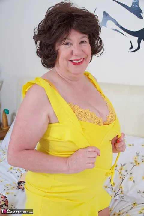 Mature Doctor in Tan Stockings Strips and Shows Her Big Tits – photo 5 of 16