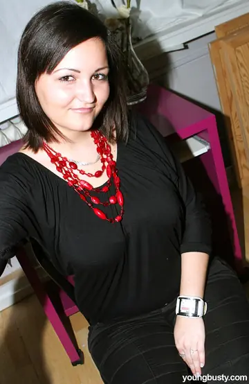 Chubby Brunette Peels Off Her Pantyhose and Spreads Her Shaved Pussy