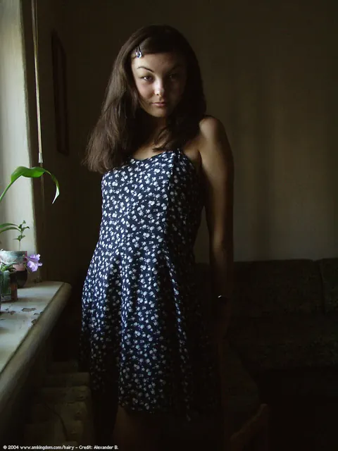 Hairy Amateur in Heels and Panties Bends Over and Spreads – photo 1 of 16