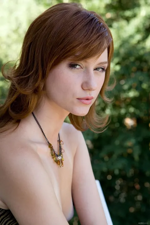 Nomi A: Redhead Undresses and Spreads Her Hairy Pussy Wide – photo 18 of 21