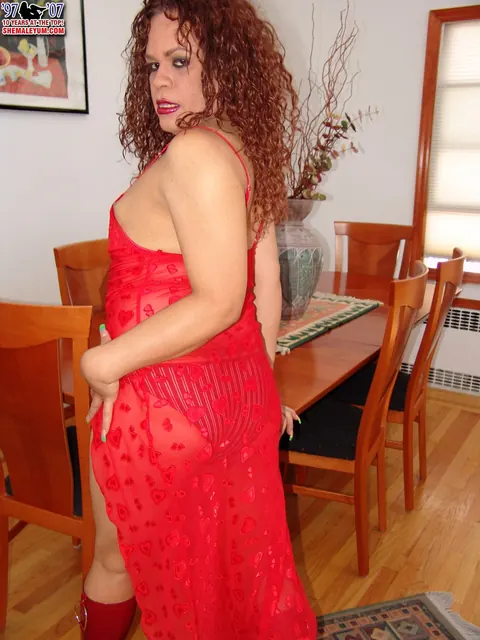Trans Woman Strips Nude and Poses on Hands and Knees – photo 4 of 16