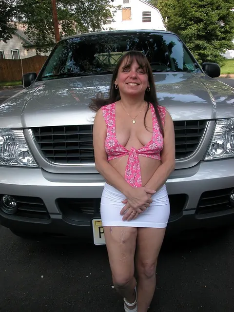 Petite Brunette MILF Masturbates with a Dildo in a Truck – photo 1 of 20