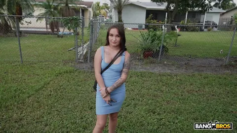 Bunny Fae: Brunette Strokes Her Partner's Cock Then Gets Fucked Outdoors – photo 2 of 21