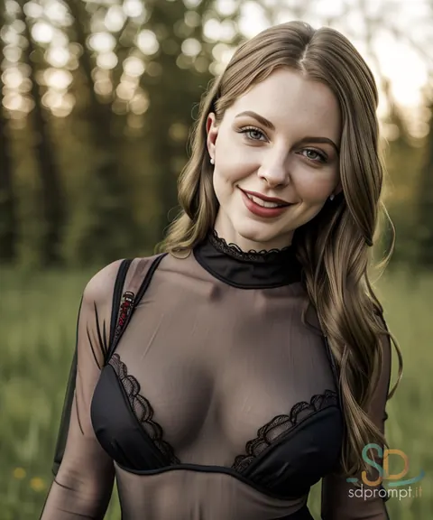 AI-Generated Woman Models Lingerie Outdoors – photo 4 of 19